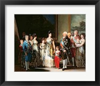 Charles IV and his family, 1800 Fine Art Print