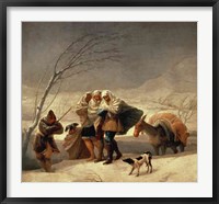 The Snowstorm, 1786-87 Fine Art Print