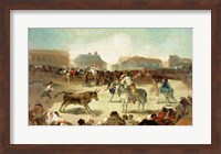 A Village Bullfight Fine Art Print