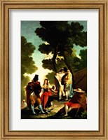 A Maja and Gallants, 1777 Fine Art Print