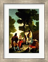 A Maja and Gallants, 1777 Fine Art Print