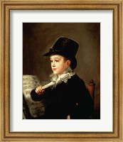 Portrait of Marianito Goya, Grandson of the Artist, c.1815 Fine Art Print