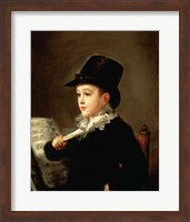 Portrait of Marianito Goya, Grandson of the Artist, c.1815 Fine Art Print