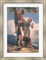 Boys Climbing a Tree Fine Art Print