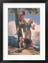 Boys Climbing a Tree Fine Art Print