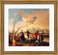 Dance on the Banks of the River Manzanares, 1777 Fine Art Print