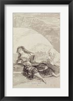 Maja and Celestina under an arch Fine Art Print