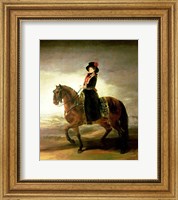 Equestrian portrait of Queen Maria Luisa Fine Art Print