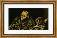 Two Old Men Eating, one of the 'Black Paintings' Fine Art Print
