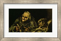 Two Old Men Eating, one of the 'Black Paintings' Fine Art Print