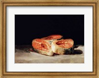 Still Life with Slices of Salmon Fine Art Print
