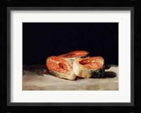 Still Life with Slices of Salmon Fine Art Print