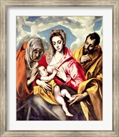 Virgin and Child with SS. Anne and Joseph Fine Art Print