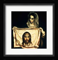 St.Veronica with the Holy Shroud Fine Art Print