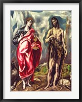 St John the Evangelist and St. John the Baptist Fine Art Print