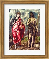 St John the Evangelist and St. John the Baptist Fine Art Print