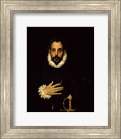 Gentleman with his hand on his ches Fine Art Print