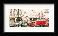 Commodore Perry's Gift of a Railway to the Japanese in 1853 Fine Art Print