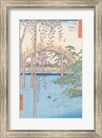 The Bridge with Wisteria or Kameido Tenjin Keidai Fine Art Print