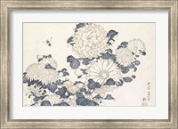Bee and Chrysanthemums Fine Art Print