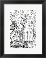Death and the Old Woman Fine Art Print