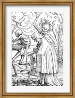 Death and the Old Woman Fine Art Print