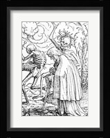 Death and the Old Woman Fine Art Print