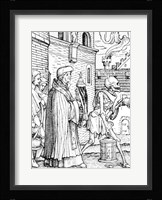 Death and the Parish Priest Fine Art Print