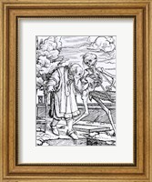 Death and the Old Man Fine Art Print