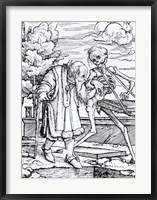 Death and the Old Man Fine Art Print