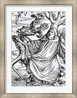 Death and the Abbot Fine Art Print