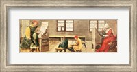 A School Teacher is Explaining the Meaning of a Letter to Illiterate Workers 1516 Fine Art Print