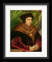 Portrait of Sir Thomas More Framed Print
