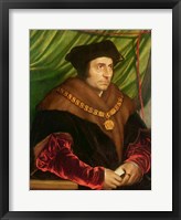 Portrait of Sir Thomas More Framed Print