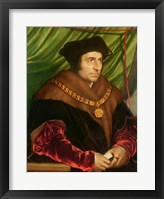 Portrait of Sir Thomas More Framed Print