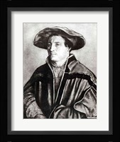 Portrait of a man with a red hat, c.1530 Fine Art Print