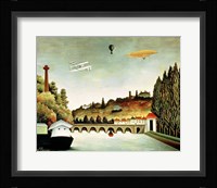 View of the Bridge at Sevres and the Hills at Clamart Fine Art Print