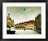 View of the Bridge at Sevres and the Hills at Clamart Fine Art Print