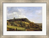 Forest Glade near a Village, 1833 Fine Art Print