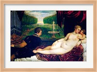 Venus with an Organist and Cupid Fine Art Print