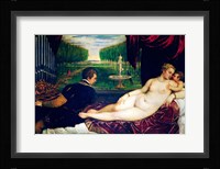 Venus with an Organist and Cupid Fine Art Print