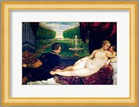 Venus with an Organist and Cupid Fine Art Print