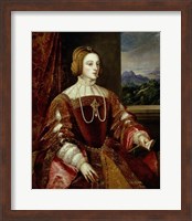 Portrait of the Empress Isabella of Portugal, 1548 Fine Art Print