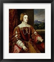 Portrait of the Empress Isabella of Portugal, 1548 Fine Art Print