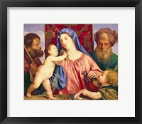 Madonna of the Cherries with Joseph Fine Art Print
