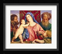 Madonna of the Cherries with Joseph Fine Art Print