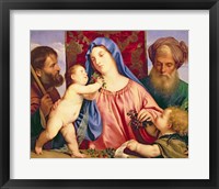Madonna of the Cherries with Joseph Fine Art Print
