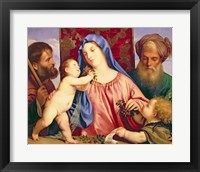 Madonna of the Cherries with Joseph Fine Art Print