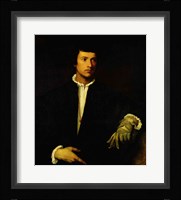 The Man with a Glove, c.1520 Fine Art Print