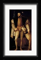 Charles V Holy Roman Emperor and King of Spain with his Dog Fine Art Print